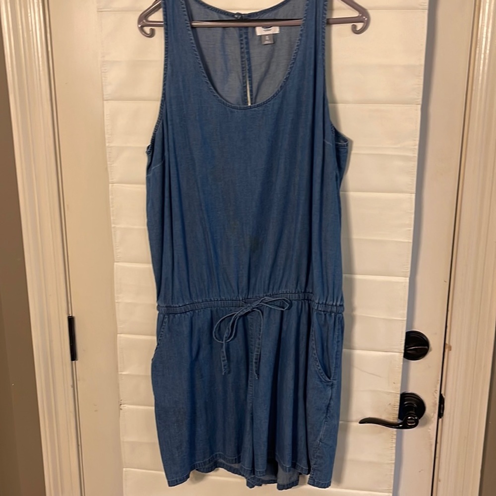 Denim romper- soft material